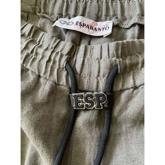 Esperanto Women’s Pants Size S (27 European) 100% Linen New With Tags High Waist - Picture 8 of 9